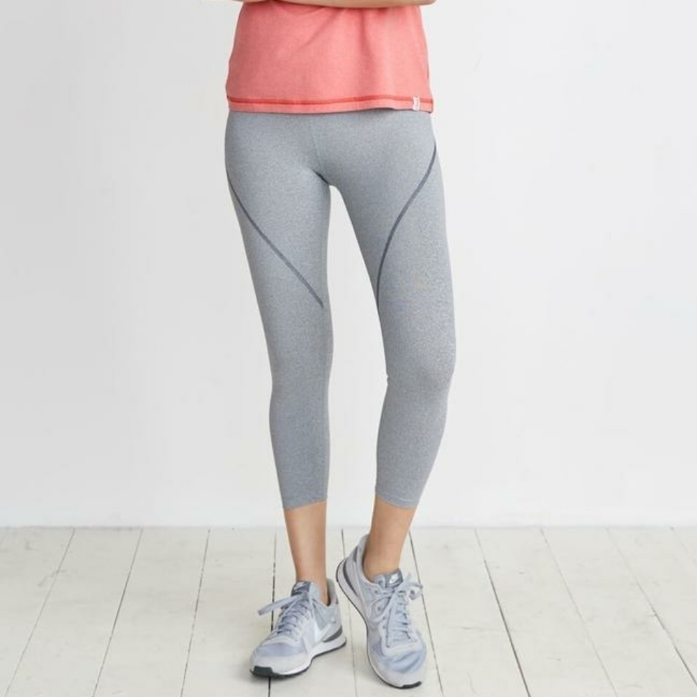 Marine Layer Gray Weekend Sport Venus Compression Cropped Leggings